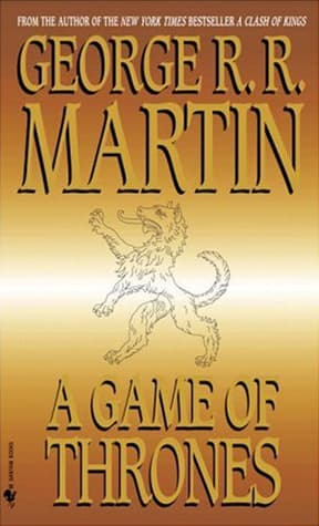 A Game of Thrones book cover