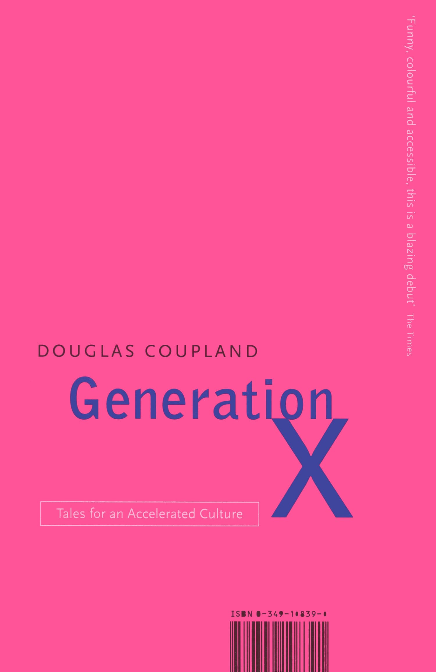 Generation X: Tales for an Accelerated Culture book cover