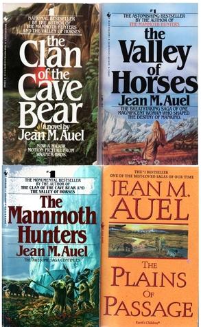 The Clan of the Cave Bear, the Valley of Horses, the Mammoth Hunters, the Plains of Passage book cover