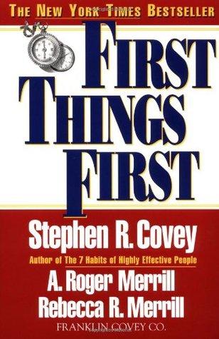 First Things First book cover