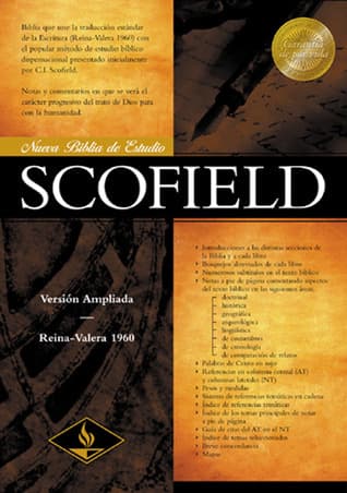 Nueva Biblia De Estudio Scofield: Version Ampliada; Reina-Valera 1960; Con Introducciones, notas ampliadas y actualizadas, un sistema de refrencias tematicas, cronologia e indices book cover