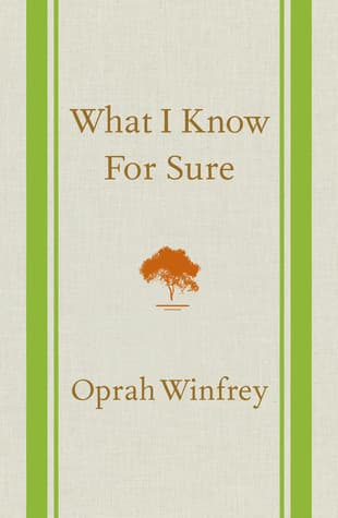What I Know for Sure book cover