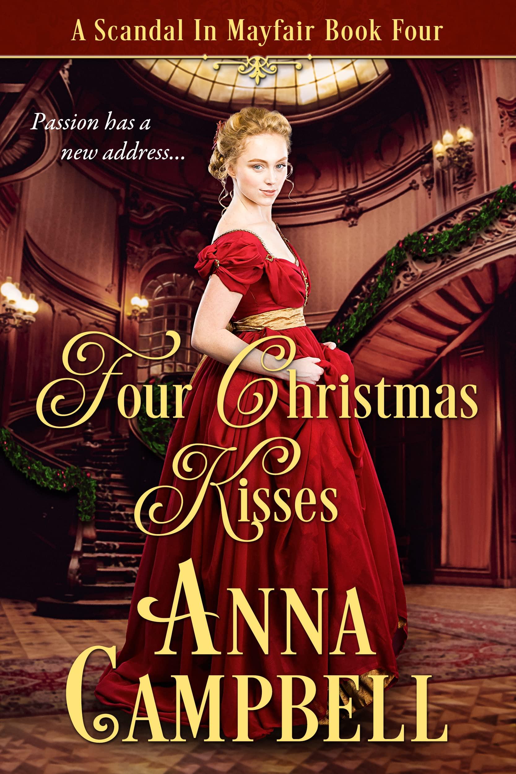 Four Christmas Kisses book cover