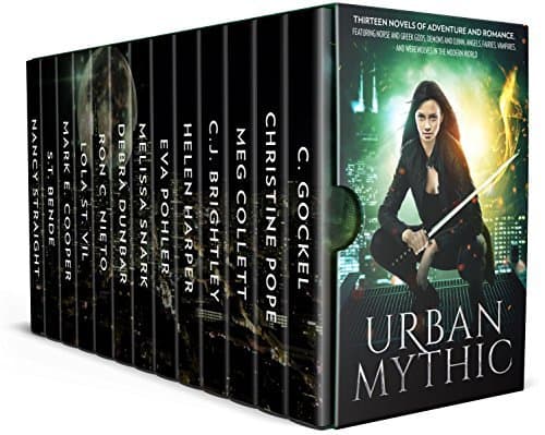 Urban Mythic: Thirteen Novels of Adventure and Romance, featuring Norse and Greek Gods, Demons and Djinn, Angels, Fairies, Vampires, and Werewolves in the Modern World book cover