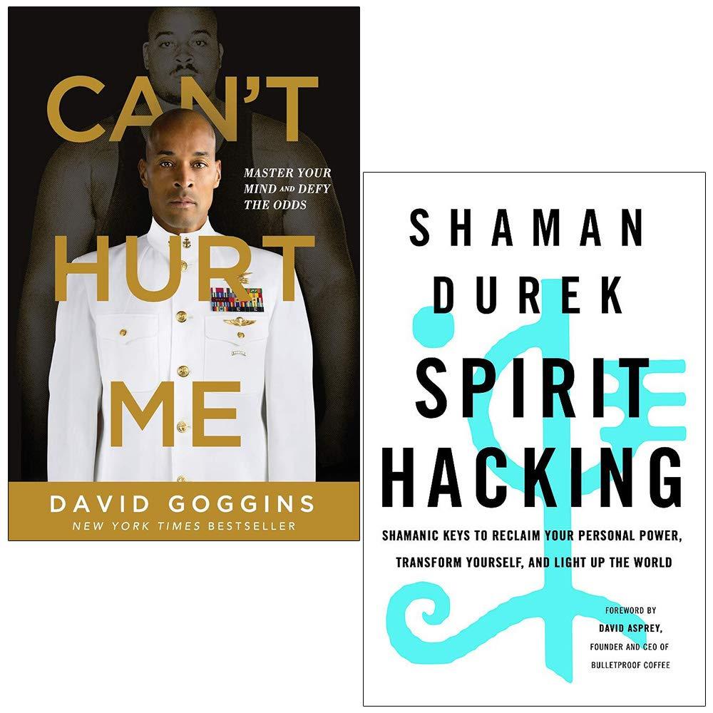 Can't Hurt Me By David Goggins & Spirit Hacking By Shaman Durek 2 Books Collection Set book cover