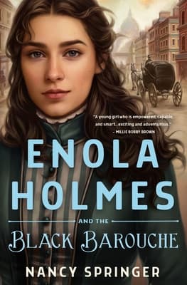 Enola Holmes and the Black Barouche book cover