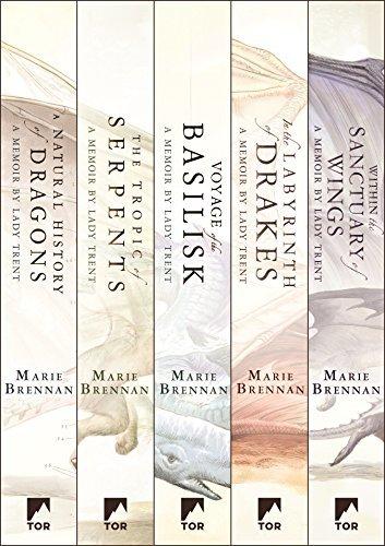 The Complete Memoirs of Lady Trent Series: A Natural History of Dragons, The Tropic of Serpents, The Voyage of the Basilisk, In the Labyrinth of Drakes, ... Sanctuary of Wings book cover