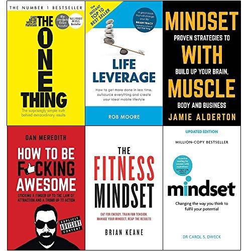 One Thing / Life Leverage / Mindset with Muscle / How to be F*cking Awesome / Fitness Mindset / Mindset book cover