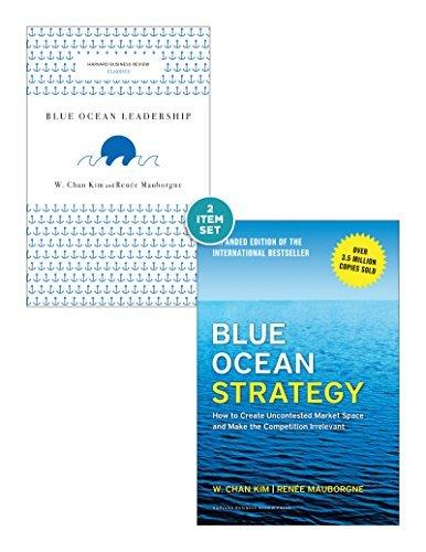 Blue Ocean Strategy with Harvard Business Review Classic Article “Blue Ocean Leadership” book cover