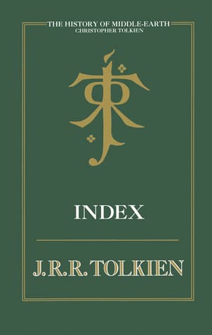 The History of Middle Earth Index book cover