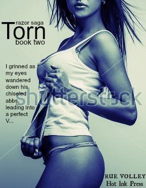 Torn book cover