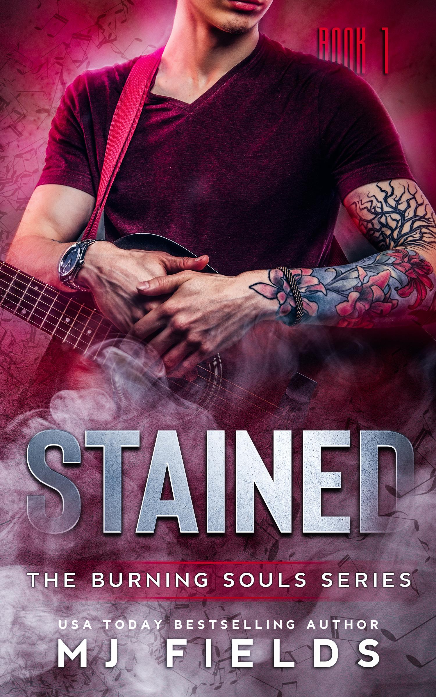 Stained book cover