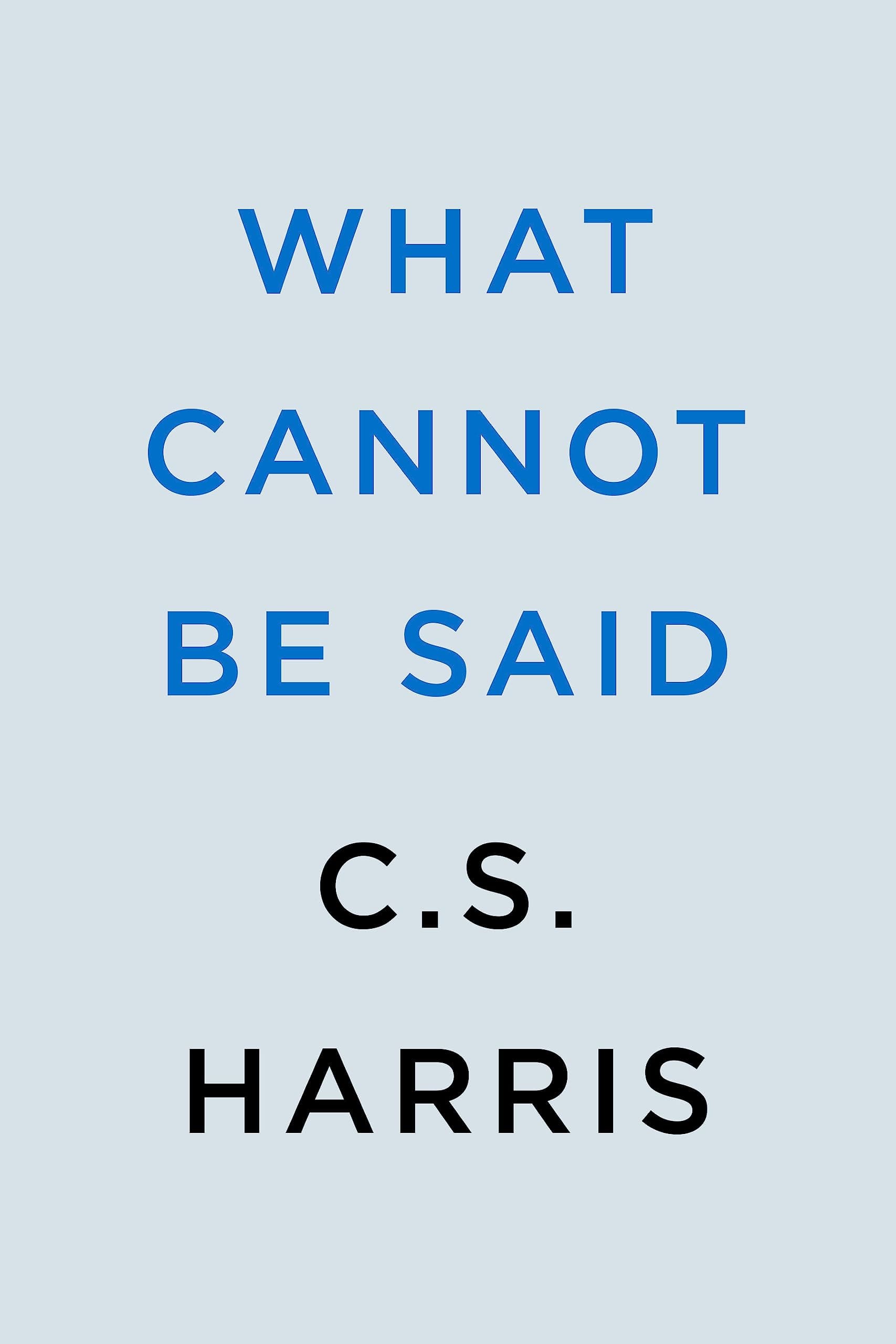 What Cannot Be Said book cover