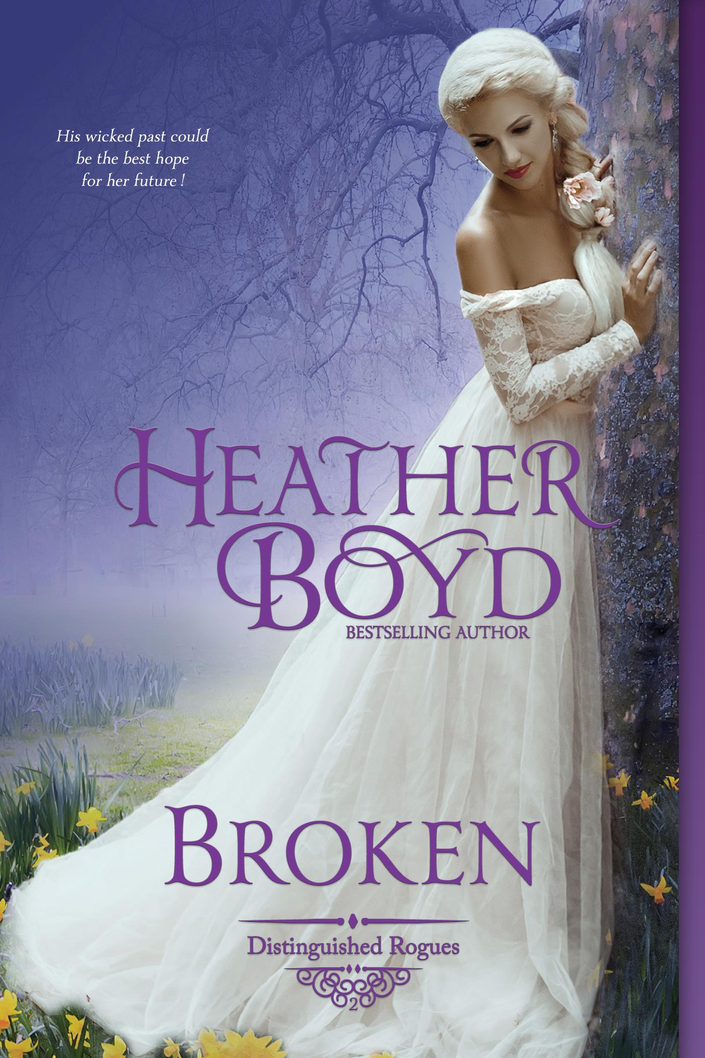 Broken book cover