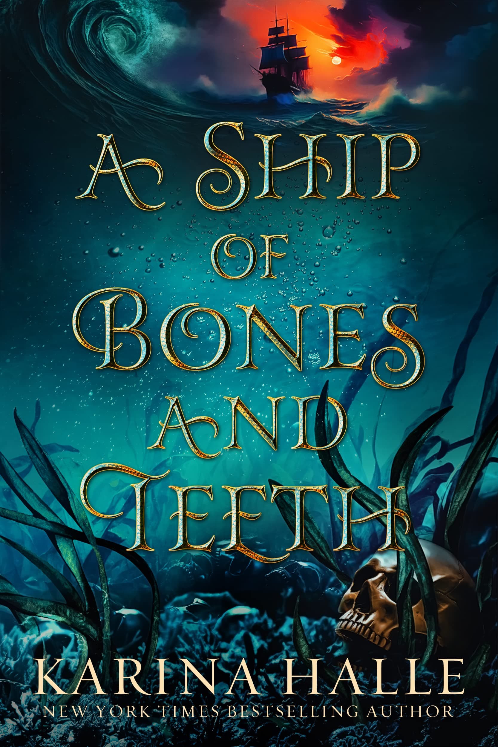 A Ship of Bones & Teeth book cover