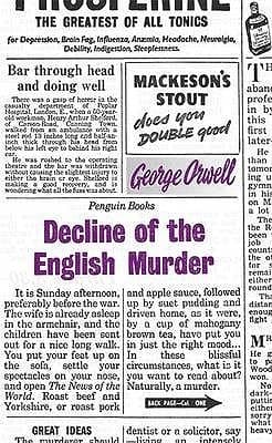 Decline of the English Murder book cover