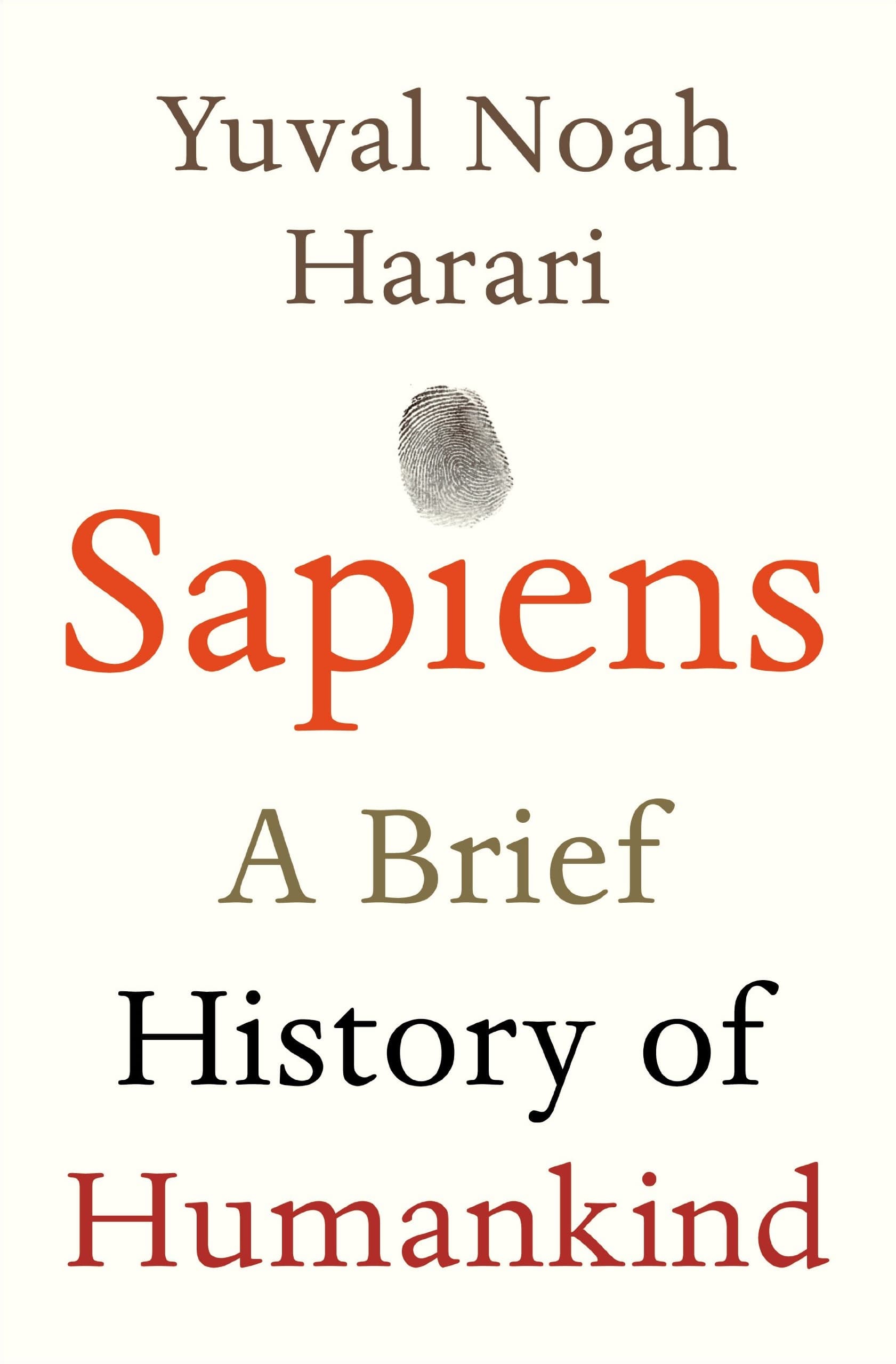 Sapiens: A Brief History of Humankind book cover