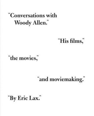 Conversations with Woody Allen: His Films, the Movies, and Moviemaking book cover