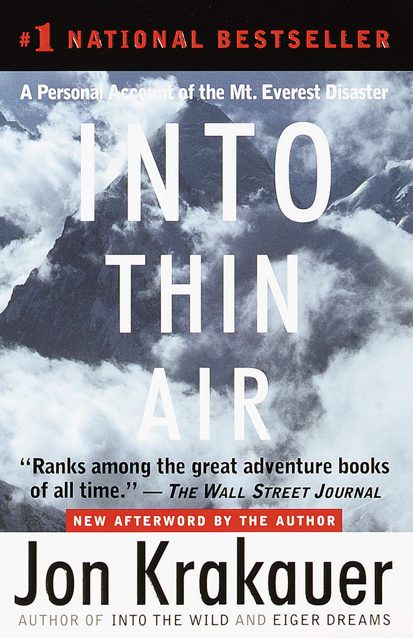 Into Thin Air: A Personal Account of the Mount Everest Disaster book cover