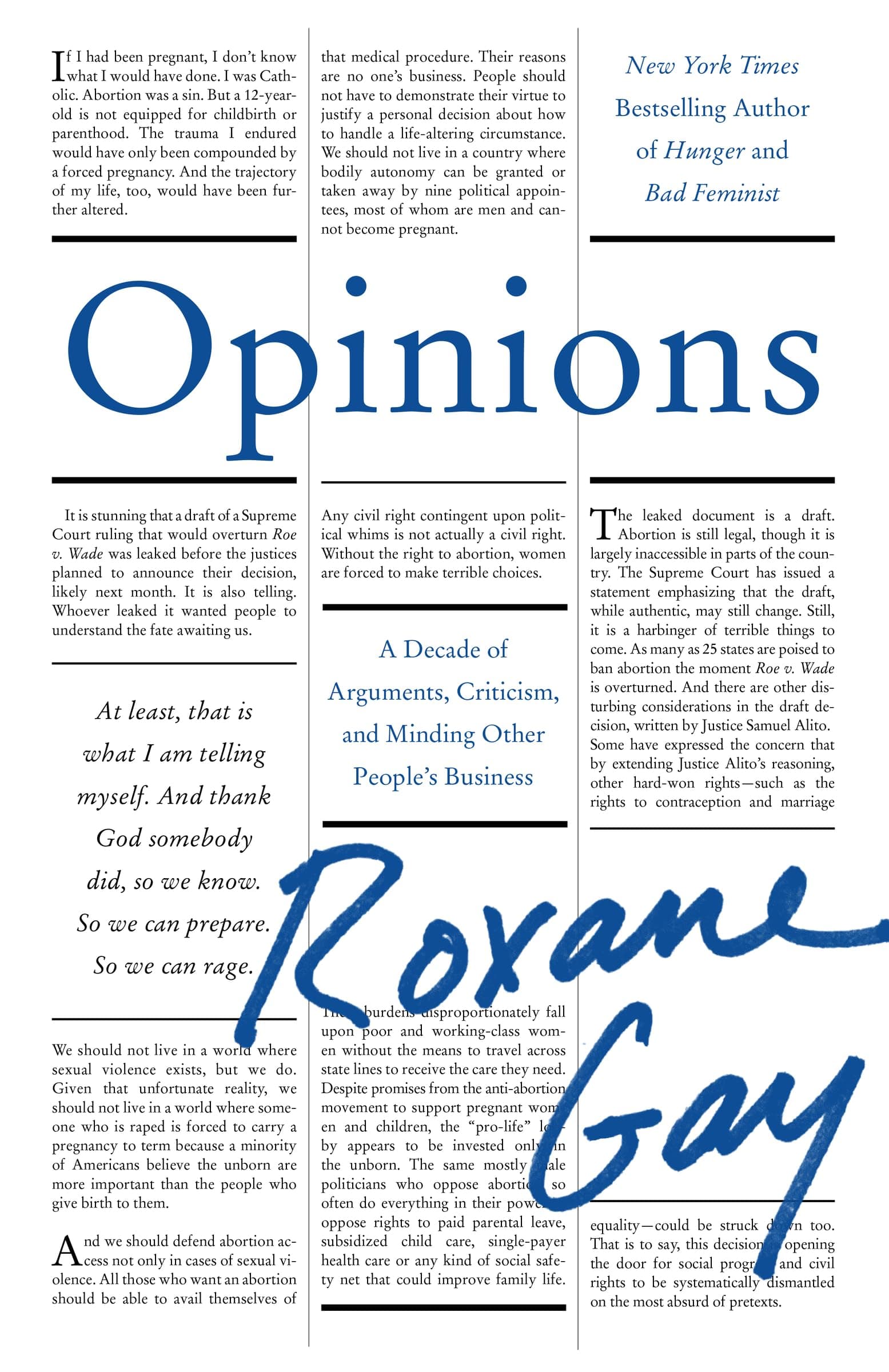 Opinions: A Decade of Arguments, Criticism, and Minding Other People's Business book cover