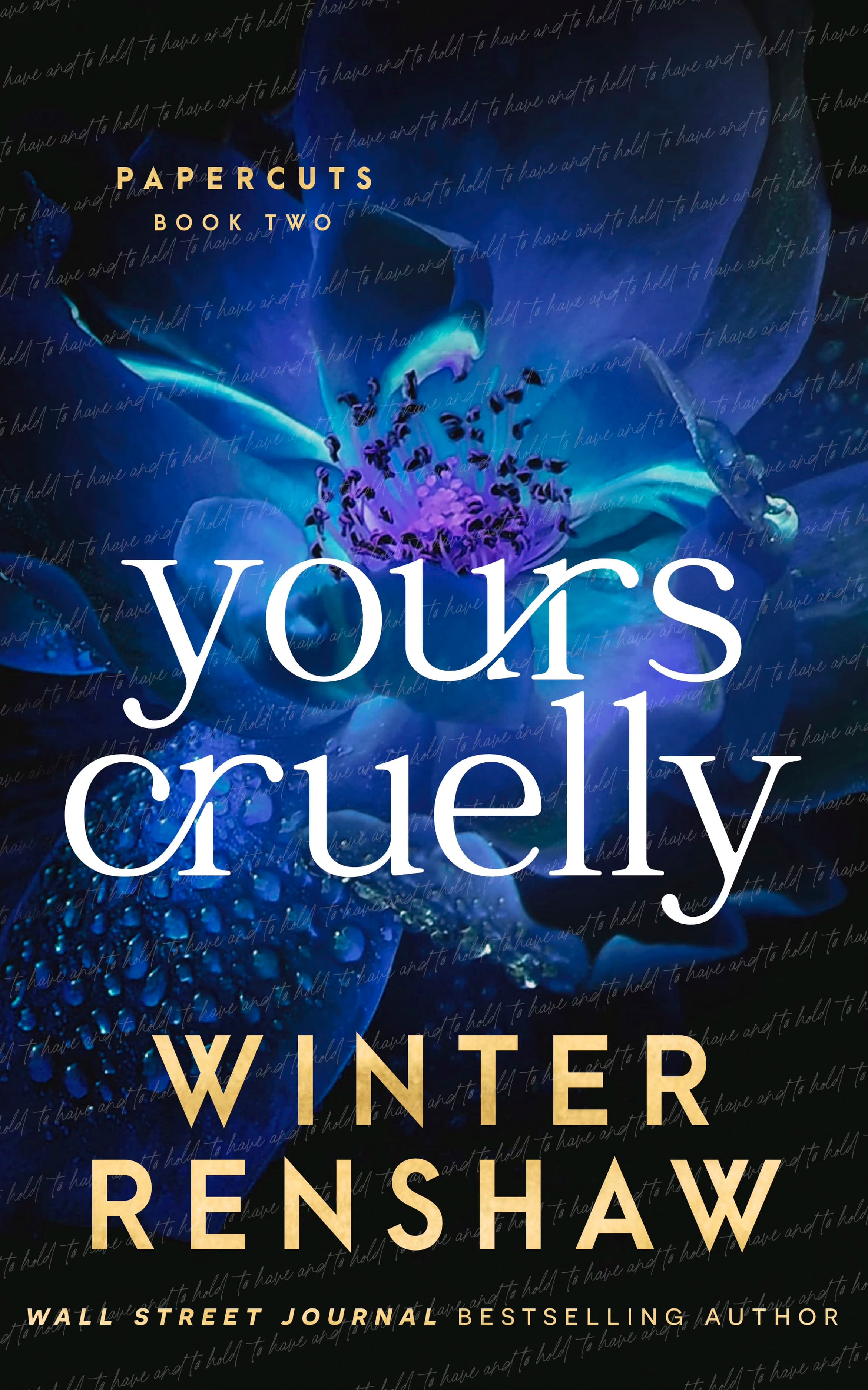 Yours Cruelly book cover
