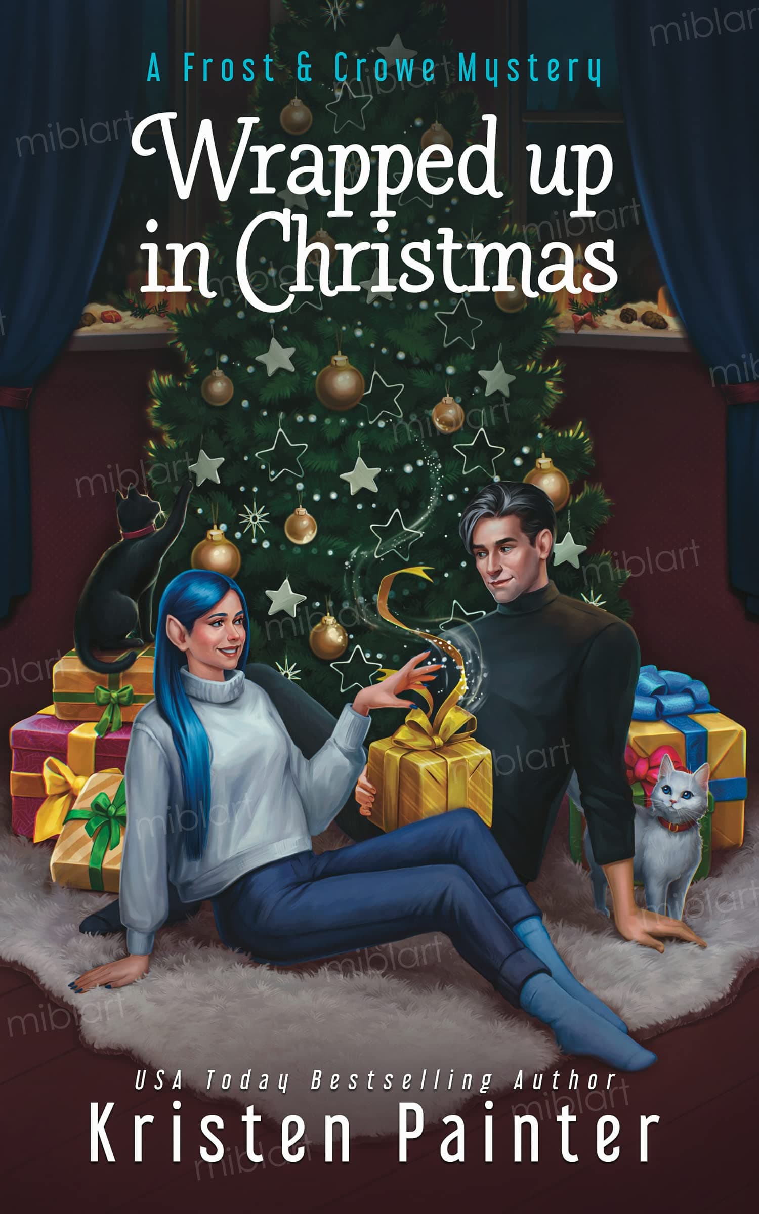 Wrapped up in Christmas book cover