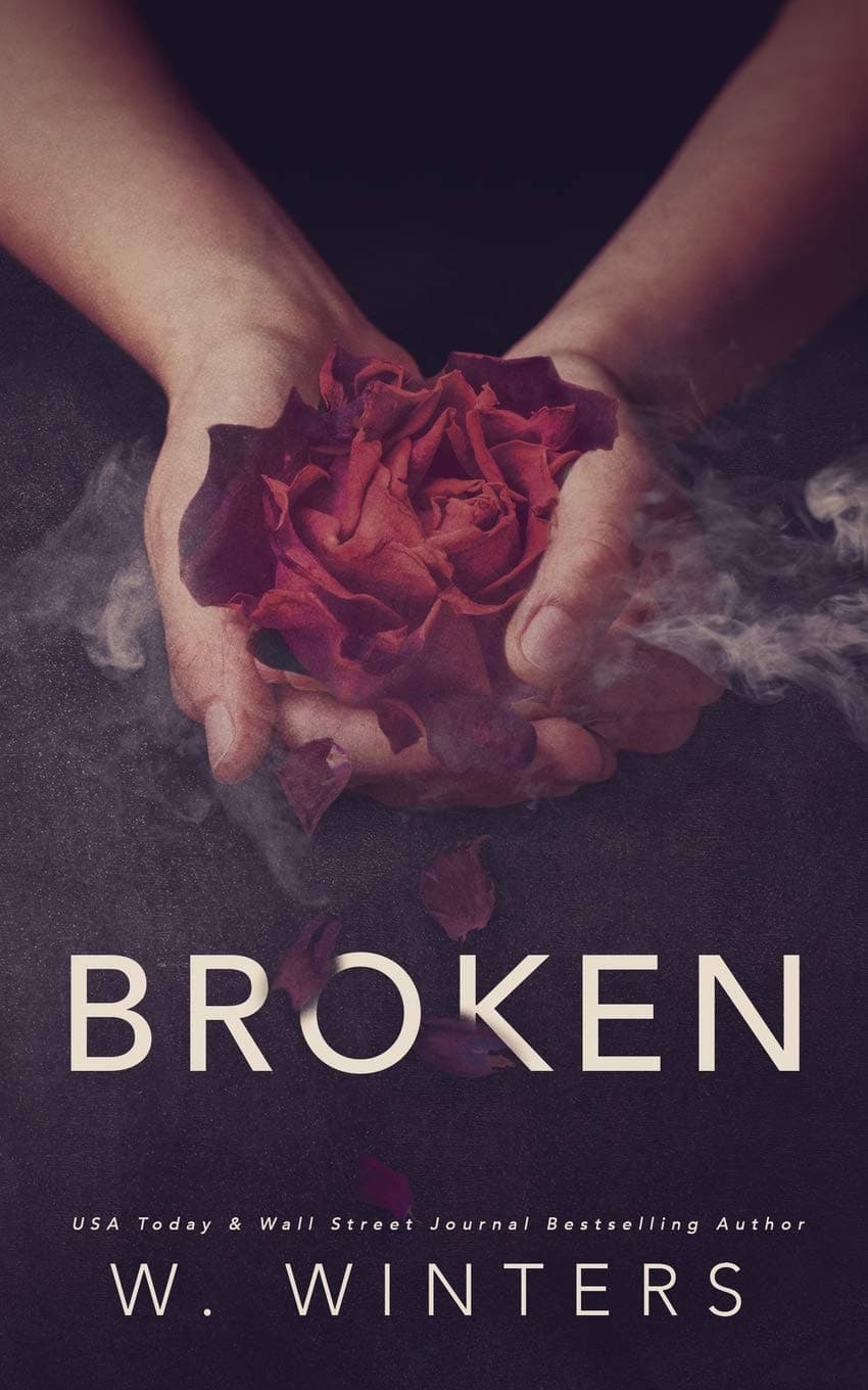 Broken book cover