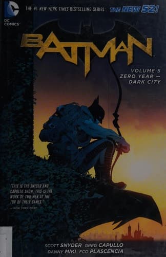 Batman 5: Zero Year-Dark City book cover