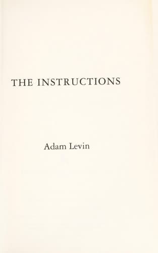 The Instructions book cover