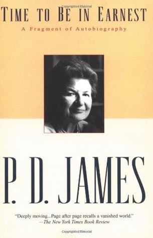 Time to Be in Earnest: A Fragment of Autobiography book cover