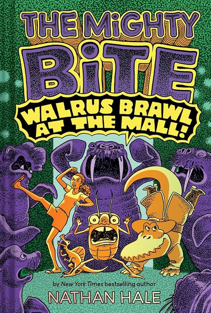 The Mighty Bite #2: Walrus Brawl at the Mall: A Graphic Novel book cover