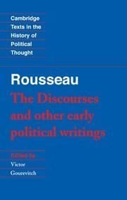 The Discourses & Other Early Political Writings book cover