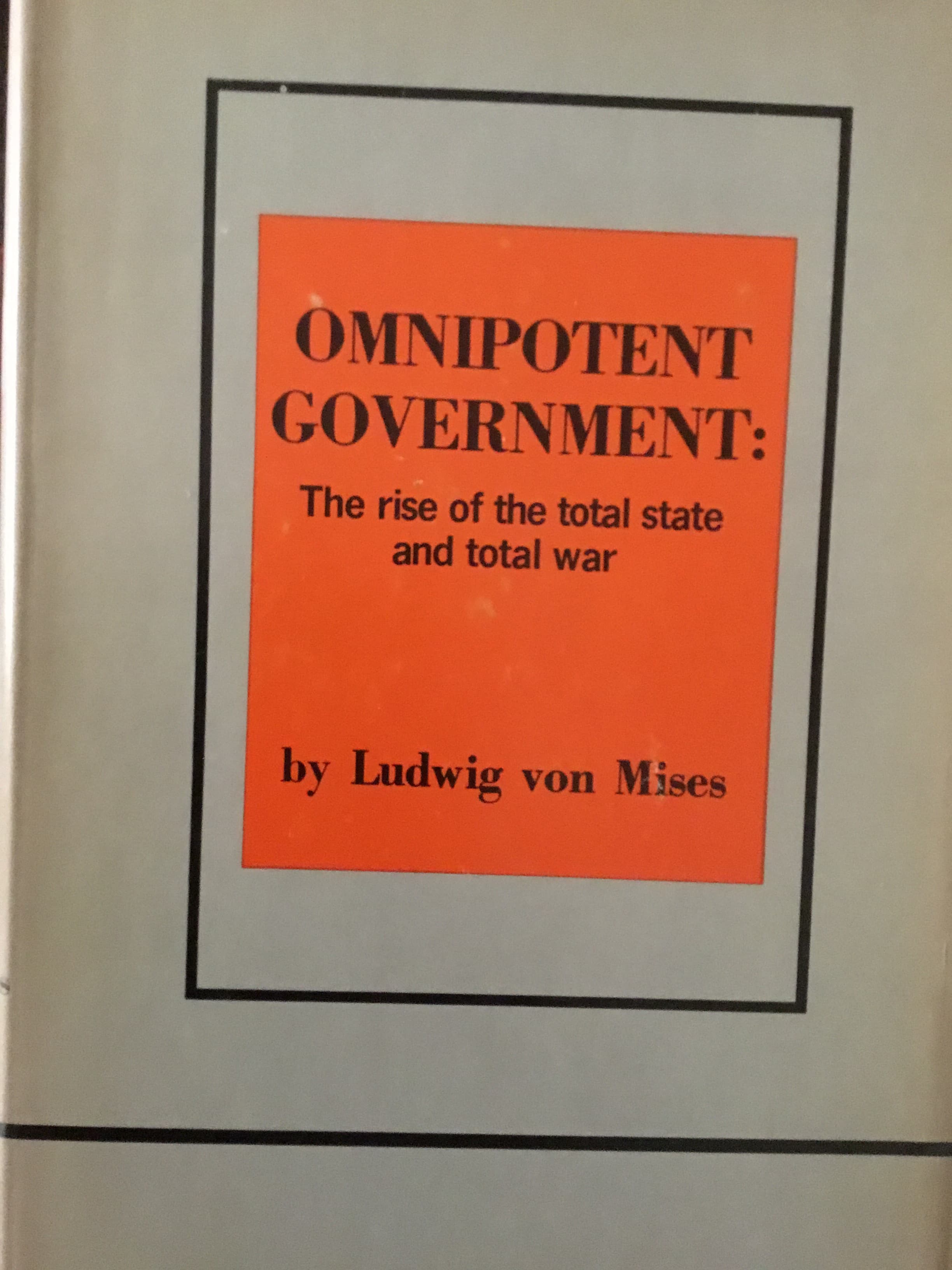 Omnipotent Government book cover
