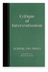 Critique of interventionism book cover