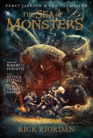 The Sea of Monsters: The Graphic Novel book cover