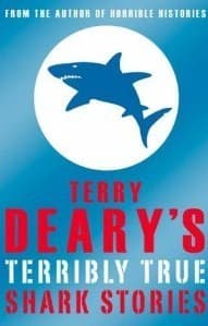 Terry Deary's Terribly True Shark Stories book cover