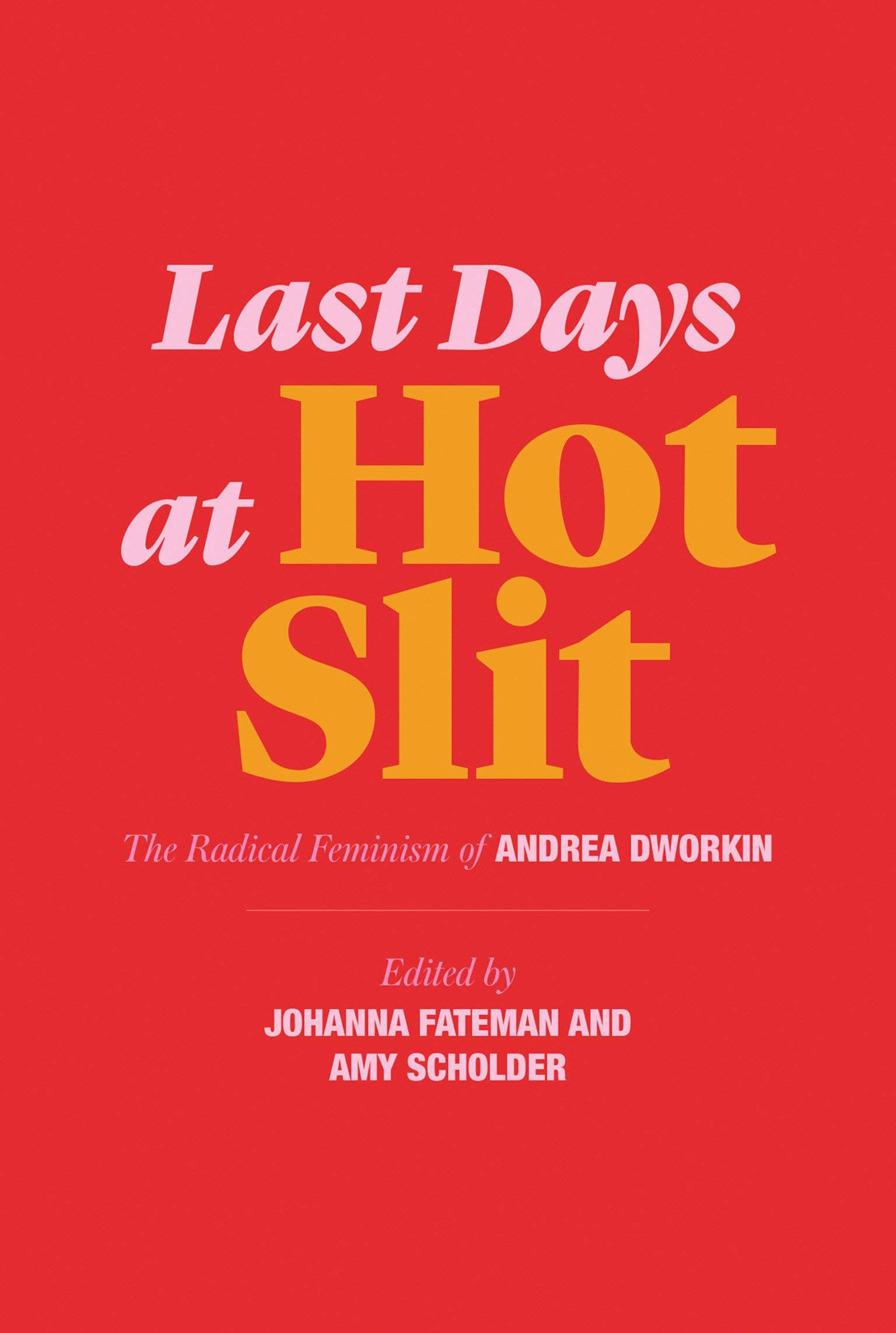 Last Days at Hot Slit: The Radical Feminism of Andrea Dworkin book cover