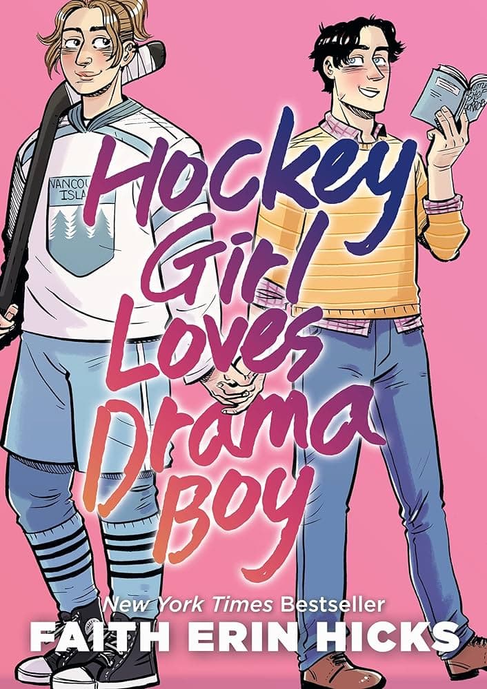 Hockey Girl Loves Drama Boy book cover