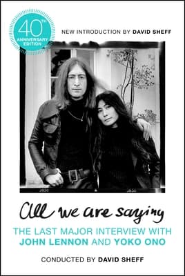 All We Are Saying book cover