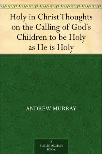 Holy in Christ Thoughts on the Calling of God's Children to be Holy as He is Holy book cover