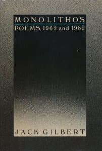 Monolithos: Poems, 1962 and 1982 book cover