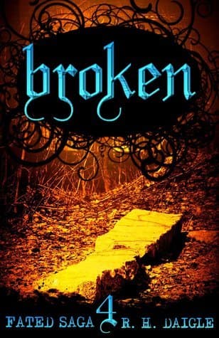 Broken book cover