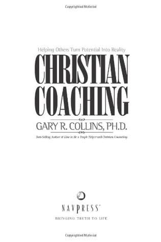 Christian Coaching: Helping Others Turn Potential into Reality book cover