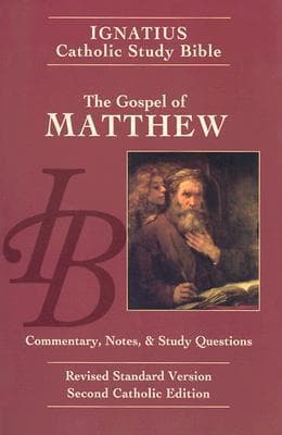Ignatius Catholic Study Bible: The Gospel of Matthew book cover